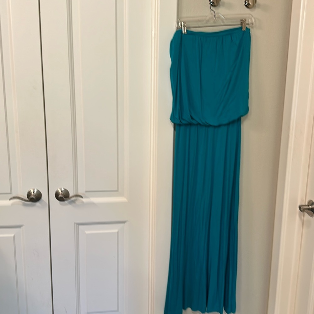 Strapless long sun dress